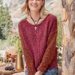 Sundance Sunset Dreams Roll Neck Wool Blend Sweater Size L